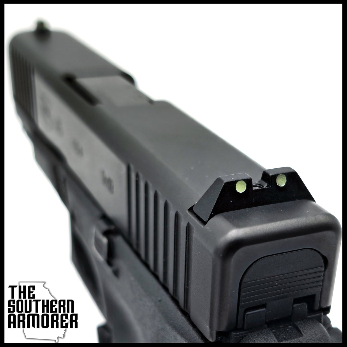 Glow - in - the - Dark Night Sights – Fits GLOCK® 1" Wide Slides (Gen 3–5) – Hand - Assembled USA - The Southern Armorer LLC