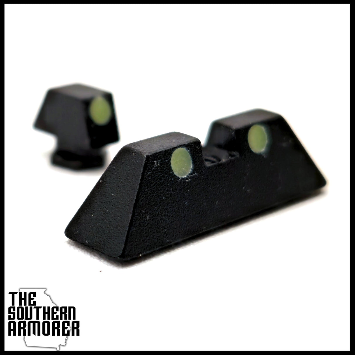 Glow - in - the - Dark Night Sights – Fits GLOCK® 1" Wide Slides (Gen 3–5) – Hand - Assembled USA - The Southern Armorer LLC