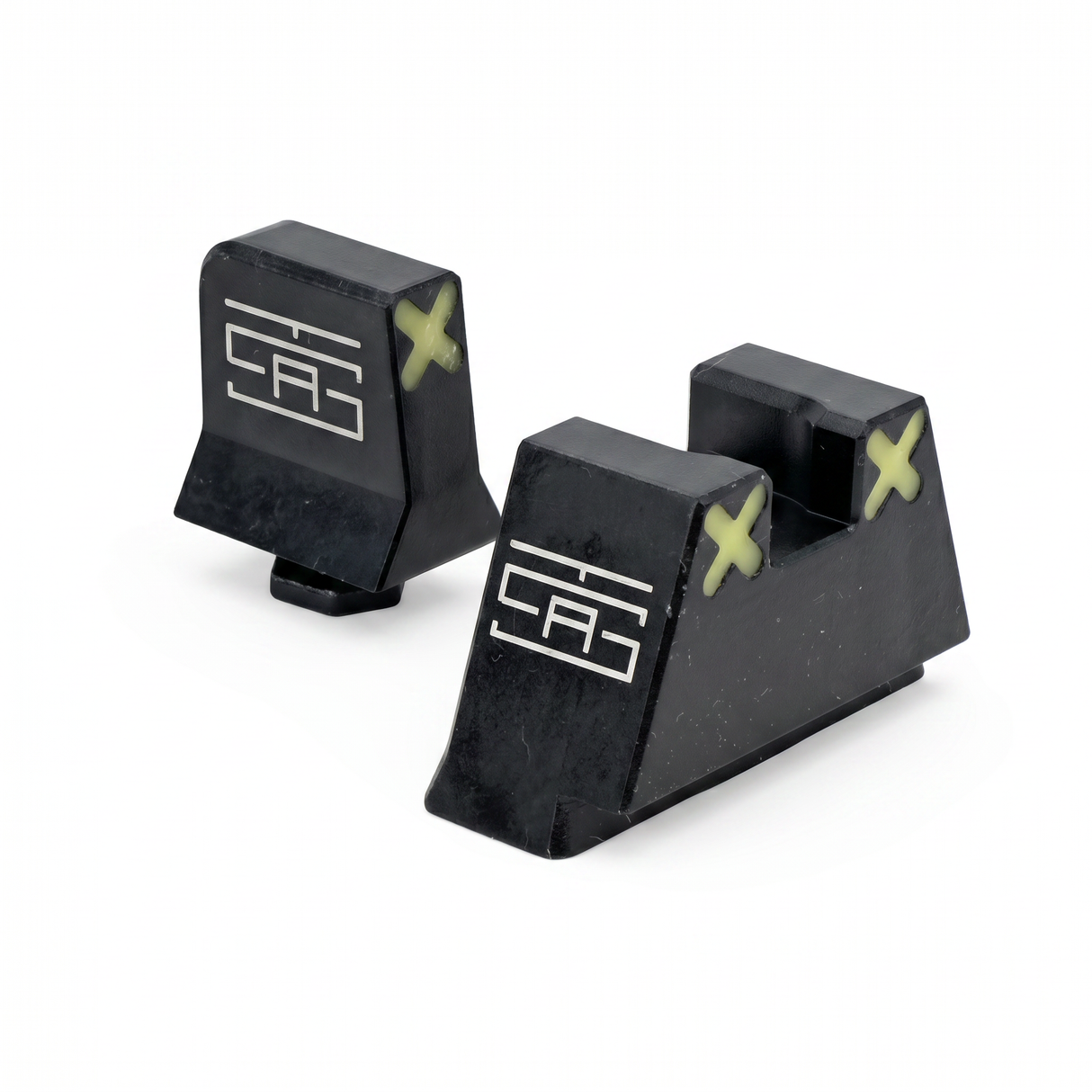 TSA® XXX Glow Suppressor Height Sights for Glock® Slimline | Fits G43, G43X, G43X MOS, G48 & G48 MOS