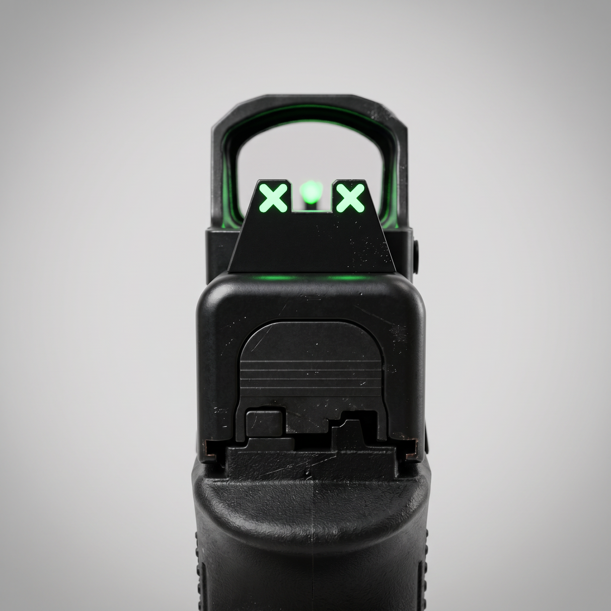 TSA® XXX Glow Suppressor Height Sights for Glock® Slimline | Fits G43, G43X, G43X MOS, G48 & G48 MOS