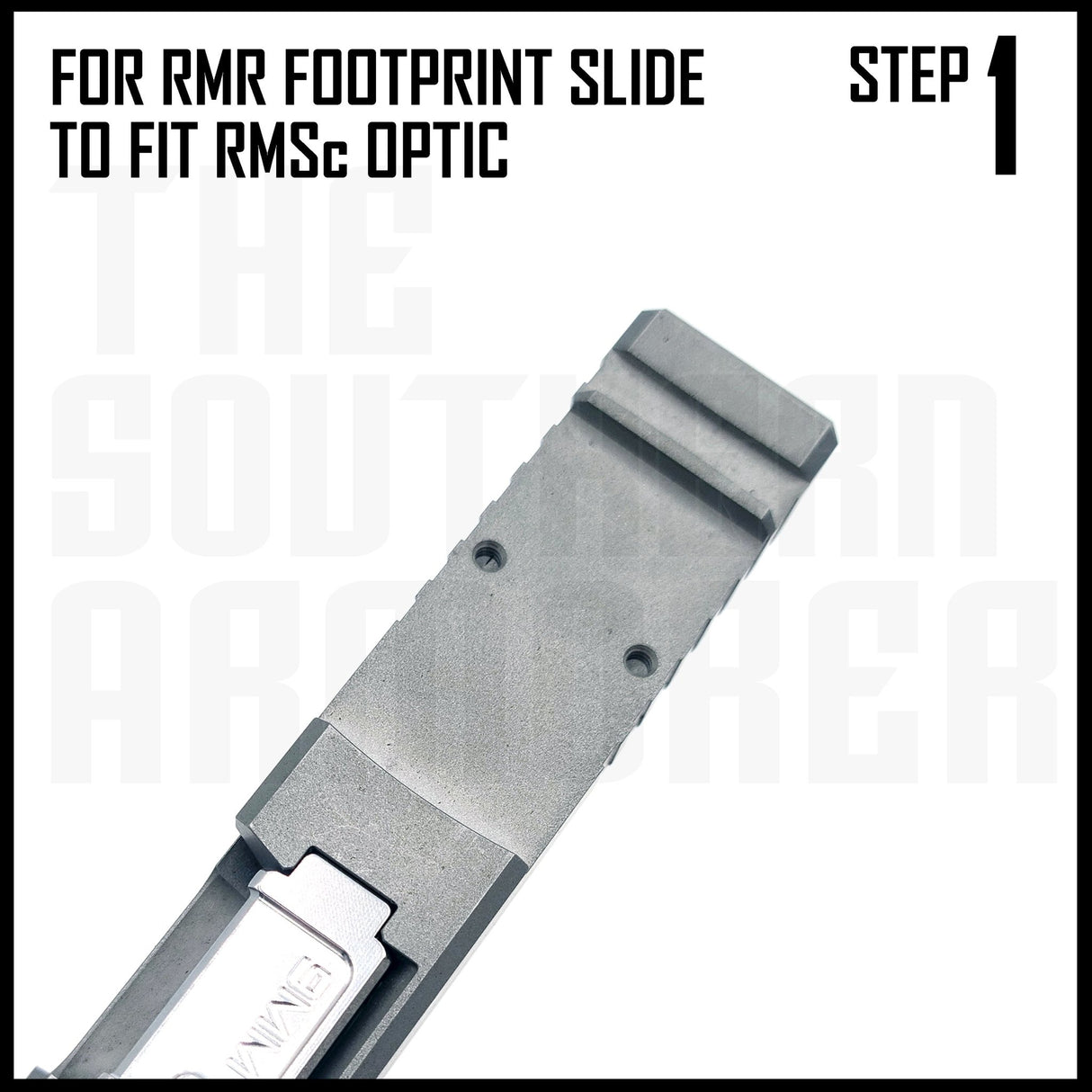 TSA® Adapter Plate – RMR to RMSc Optics for RMR - Cut Slides (Holosun® 407K/507K, Shield®, More) - The Southern Armorer LLC