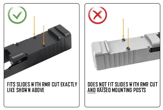 TSA® Adapter Plate – RMR to RMSc Optics for RMR - Cut Slides (Holosun® 407K/507K, Shield®, More) - The Southern Armorer LLC
