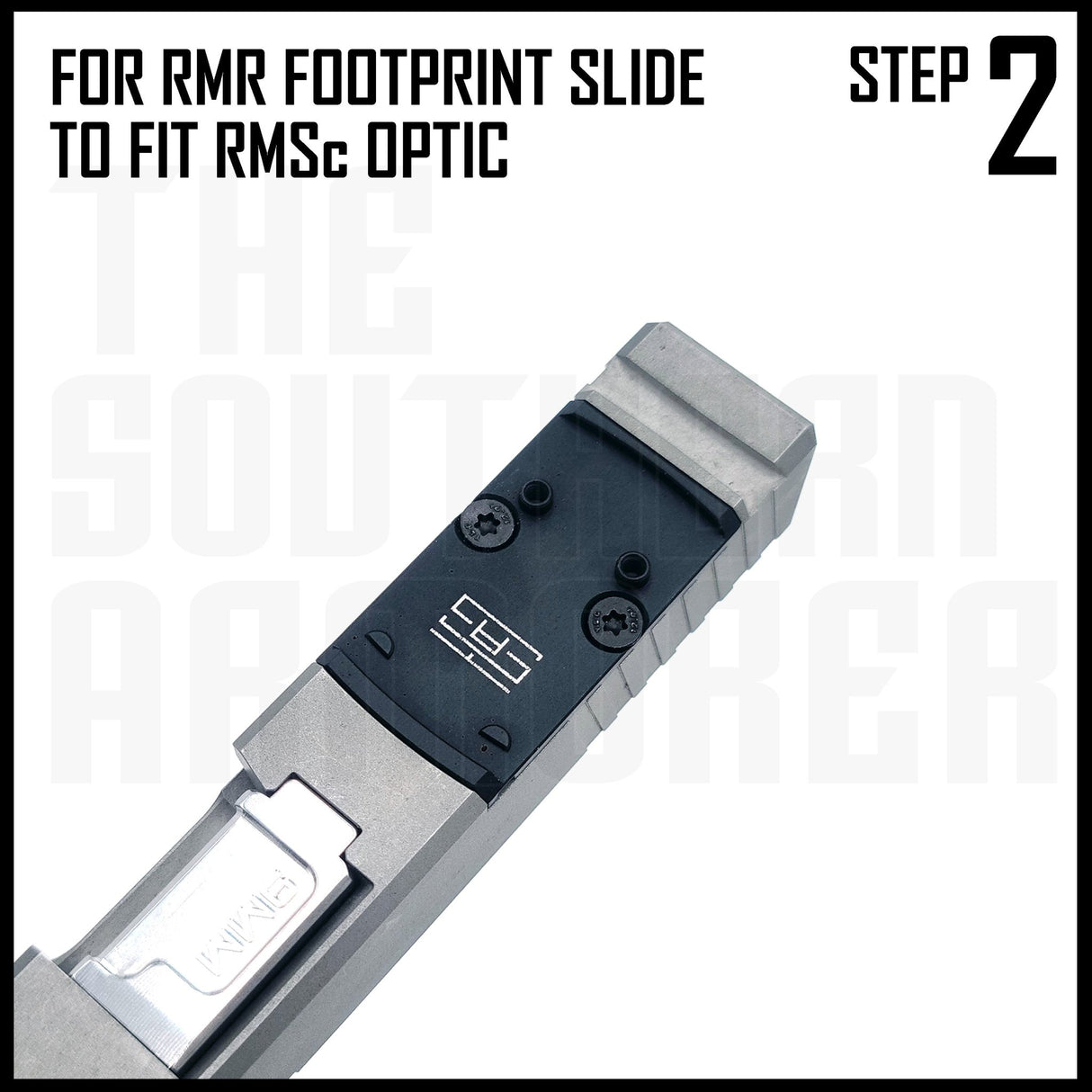 TSA® Adapter Plate – RMR to RMSc Optics for RMR - Cut Slides (Holosun® 407K/507K, Shield®, More) - The Southern Armorer LLC