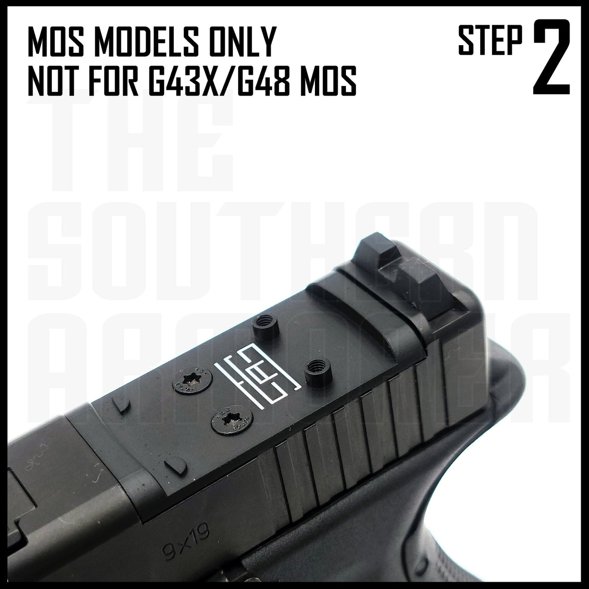 TSA® Adapter Plate – RMSc Footprint Optics for GLOCK® MOS Pistols (Holosun®, Shield®, Swampfox®, SIG Sauer®, More) - The Southern Armorer LLC