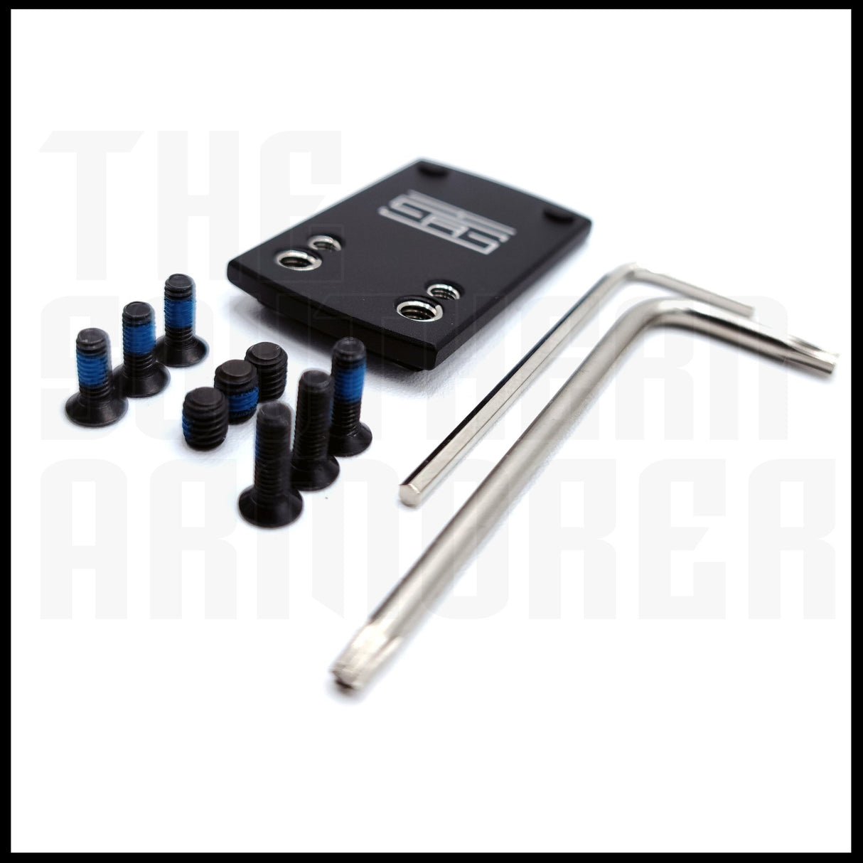 TSA® GLOCK® Rear Sight Dovetail Adapter Plate – Fits RMSc Footprint Optics (Holosun® 407K/507K, EPS Carry, Shield RMSc, Romeo Zero) - The Southern Armorer LLC