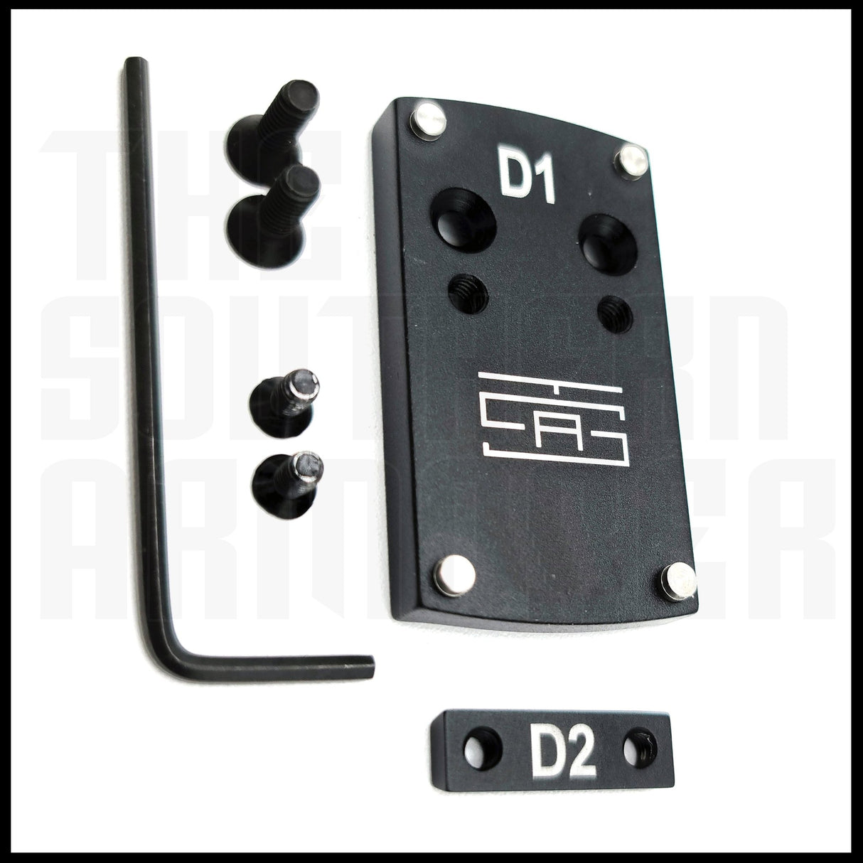 TSA® Rear Sight Dovetail Adapter Plate – Fits GLOCK® Standard Slides – DOCTER® Footprint Red Dot Compatibility (FastFire®, Venom®, Viper®, More) - The Southern Armorer LLC