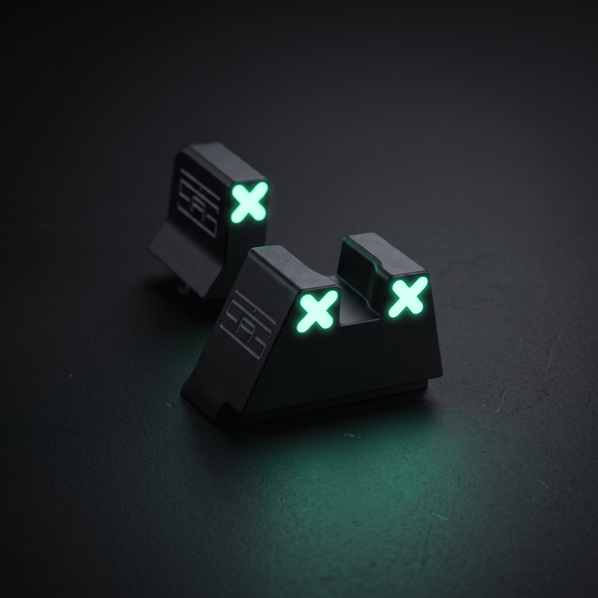 TSA® XXX Glow Suppressor Height Sights for Glock® Slimline | Fits G43, G43X, G43X MOS, G48 & G48 MOS - The Southern Armorer LLC