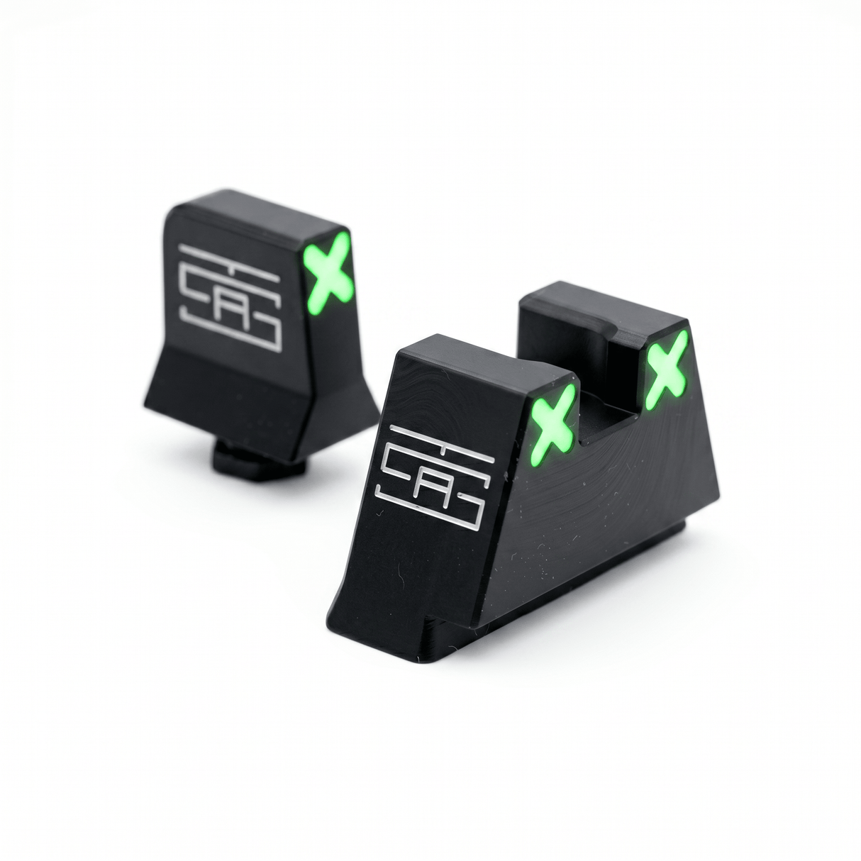 TSA® XXX Glow Suppressor Height Sights for Glock® Slimline | Fits G43, G43X, G43X MOS, G48 & G48 MOS - The Southern Armorer LLC