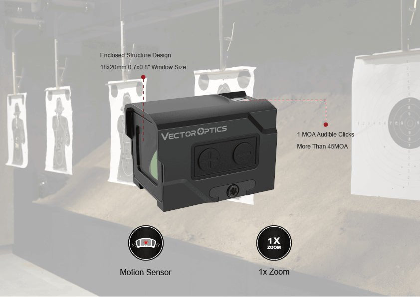 VECTOR OPTICS® Frenzy Plus SCRD - 63 Enclosed Red Dot – ACRO® Footprint + GLOCK® MOS Adapter - The Southern Armorer LLC