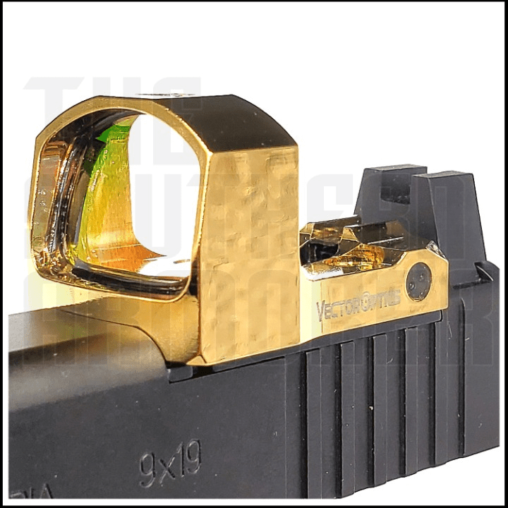 VECTOR OPTICS® Frenzy - S Micro Red Dot Optic – Gold Finish – RMSc® Footprint – 3 MOA - The Southern Armorer LLC