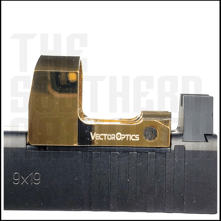 VECTOR OPTICS® Frenzy - S Micro Red Dot Optic – Gold Finish – RMSc® Footprint – 3 MOA - The Southern Armorer LLC