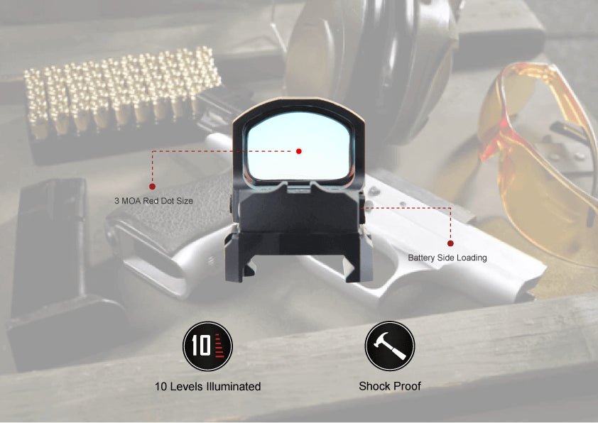 VECTOR OPTICS® Frenzy - S SCRD - 62 Red Dot Optic – 3 MOA | RMSc® Footprint | Shake Awake + Side Battery Tray - The Southern Armorer LLC
