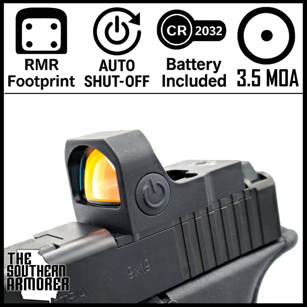 VICTOPTICS® V3 RDSL25 Red Dot Optic — 3.5 MOA | RMR® Footprint | Fits GLOCK® MOS, Canik®, FN®, Springfield® & More - The Southern Armorer LLC