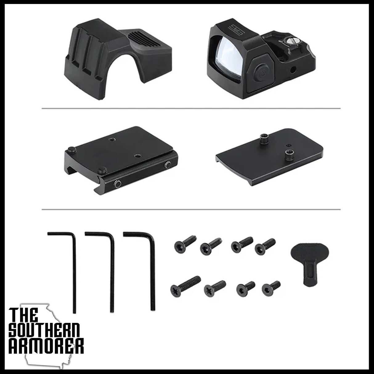 TSA® RD-81 2 MOA Green Dot Sight – RMR Footprint Micro Pistol Optic w/ Shake Awake + Picatinny & GLOCK® Mount