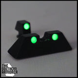 Glow - in - the - Dark Night Sights – Fits GLOCK® 1" Wide Slides (Gen 3–5) – Hand - Assembled USA - The Southern Armorer LLC