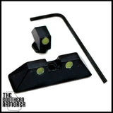 Glow - in - the - Dark Night Sights – Fits GLOCK® 1" Wide Slides (Gen 3–5) – Hand - Assembled USA - The Southern Armorer LLC