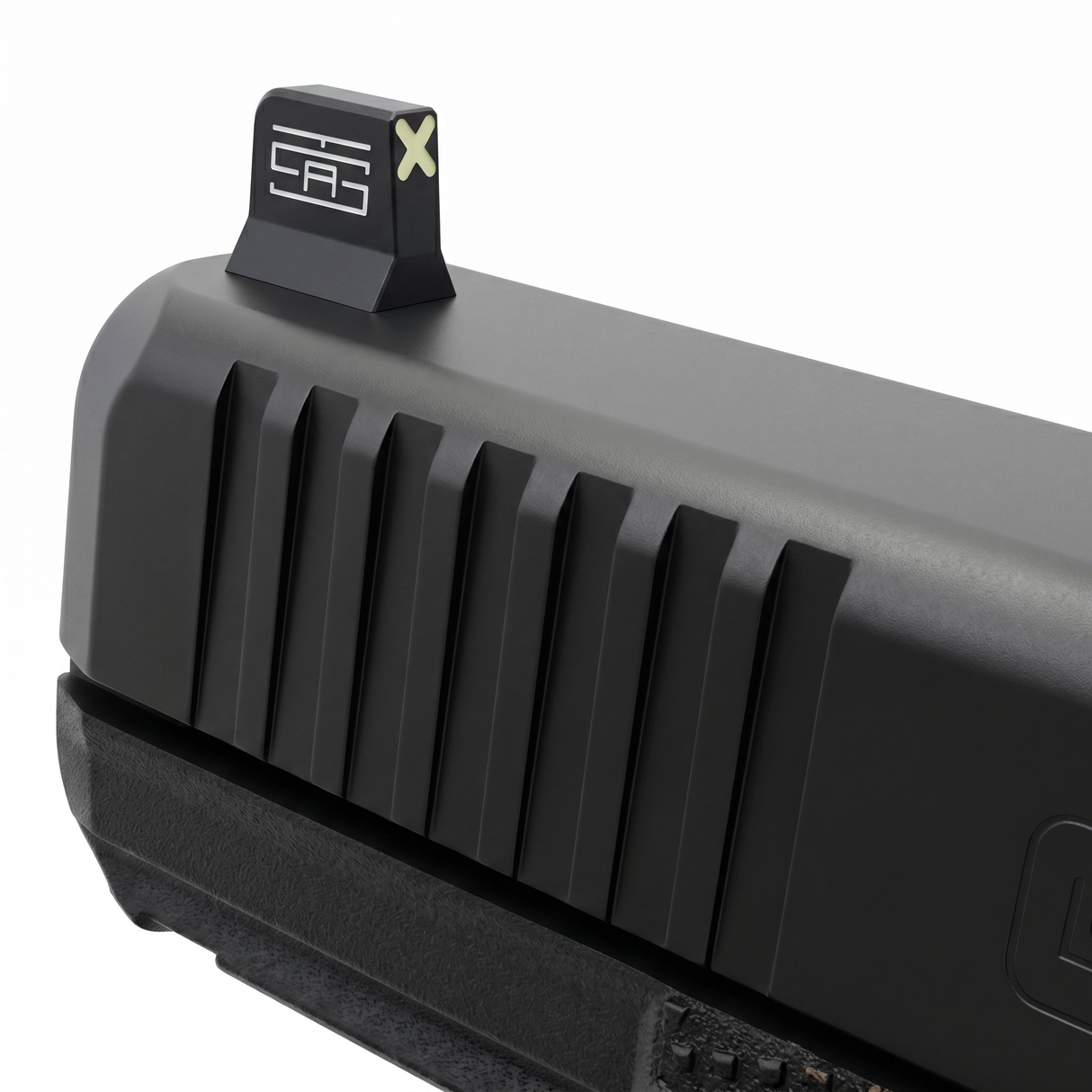 TSA® XXX Glow Suppressor Height Sights for Glock® Slimline | Fits G43, G43X, G43X MOS, G48 & G48 MOS