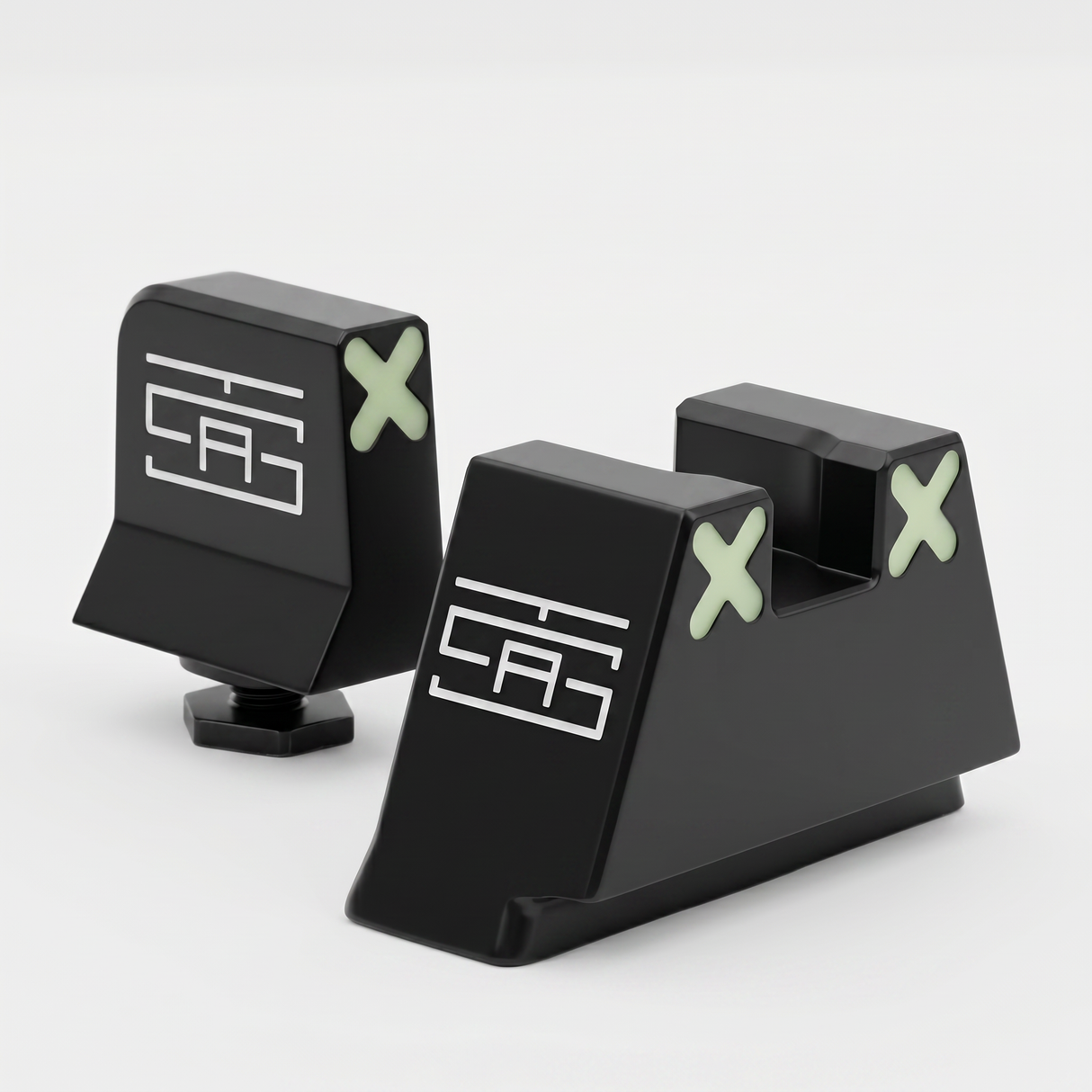 TSA® XXX Glow Suppressor Height Sights for Glock® Slimline | Fits G43, G43X, G43X MOS, G48 & G48 MOS
