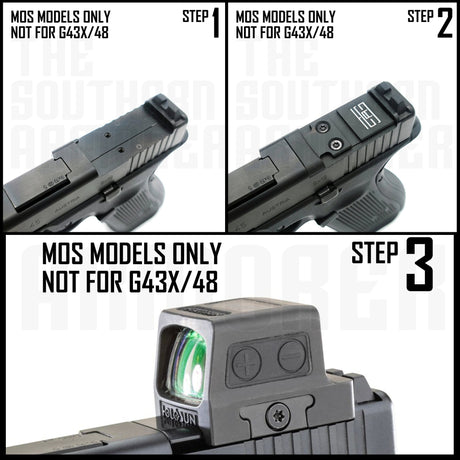 TSA® Adapter Plate for GLOCK® Gen5 MOS Models – Fits Holosun® 509T Red Dot Optic - The Southern Armorer LLC