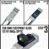 TSA® Adapter Plate – RMR to RMSc Optics for RMR - Cut Slides (Holosun® 407K/507K, Shield®, More) - The Southern Armorer LLC