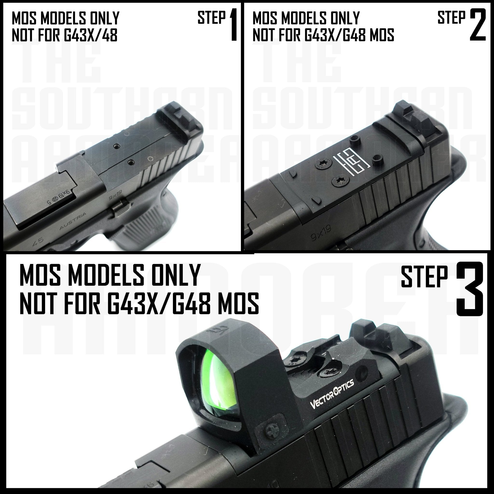 TSA® Adapter Plate – RMSc Footprint Optics for GLOCK® MOS Pistols