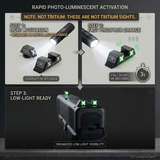TSA® XXX Glow Sights for Glock® 17 19 19X 40 44 45 47 49 Gen 1-6 & MOS Screws Included - The Southern Armorer LLC