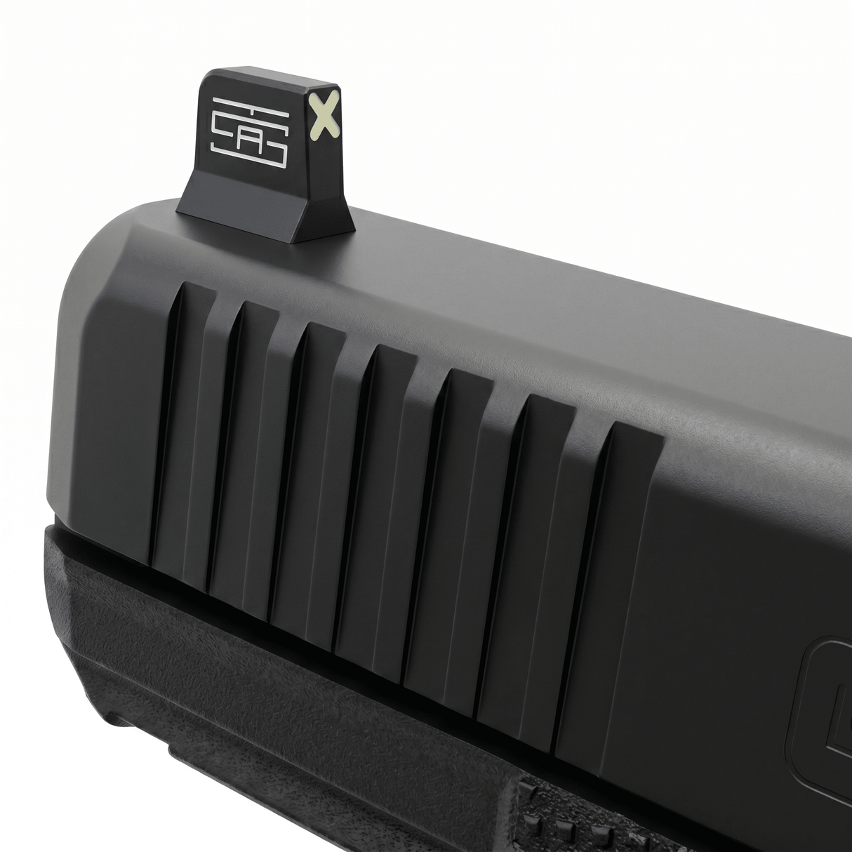 TSA® XXX Glow Suppressor Height Sights for Glock® Slimline | Fits G43, G43X, G43X MOS, G48 & G48 MOS - The Southern Armorer LLC