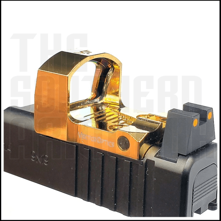 VECTOR OPTICS® Frenzy - S Micro Red Dot Optic – Gold Finish – RMSc® Footprint – 3 MOA - The Southern Armorer LLC